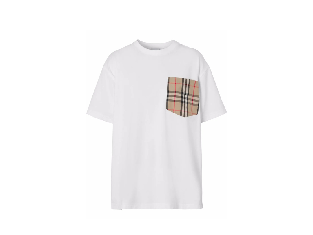 Burberry Burberry Vintage Check Pocket T-shirt White