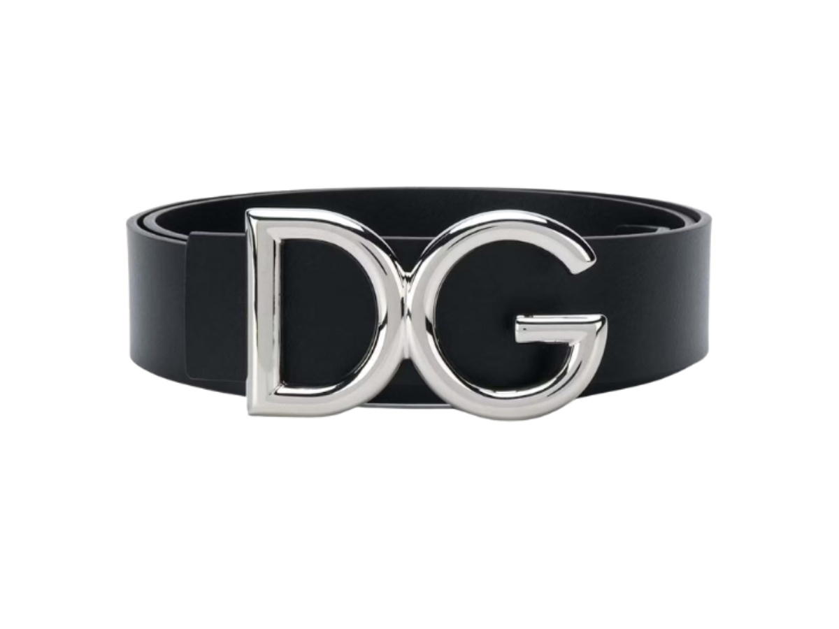 Dolce & Gabbana Dolce & Gabbana DG Logo Buckle Belt Black