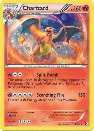 Pokemon Pokemon Charizard H [BCR 20/149] Black & White "Boundaries Crossed" [CosmosHolo] (EN)