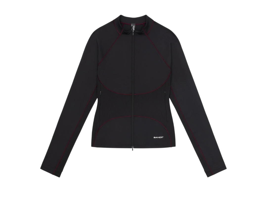 Bandit Running Bandit Running Stamina Corset 2-Way Zip Jacket Black Fig