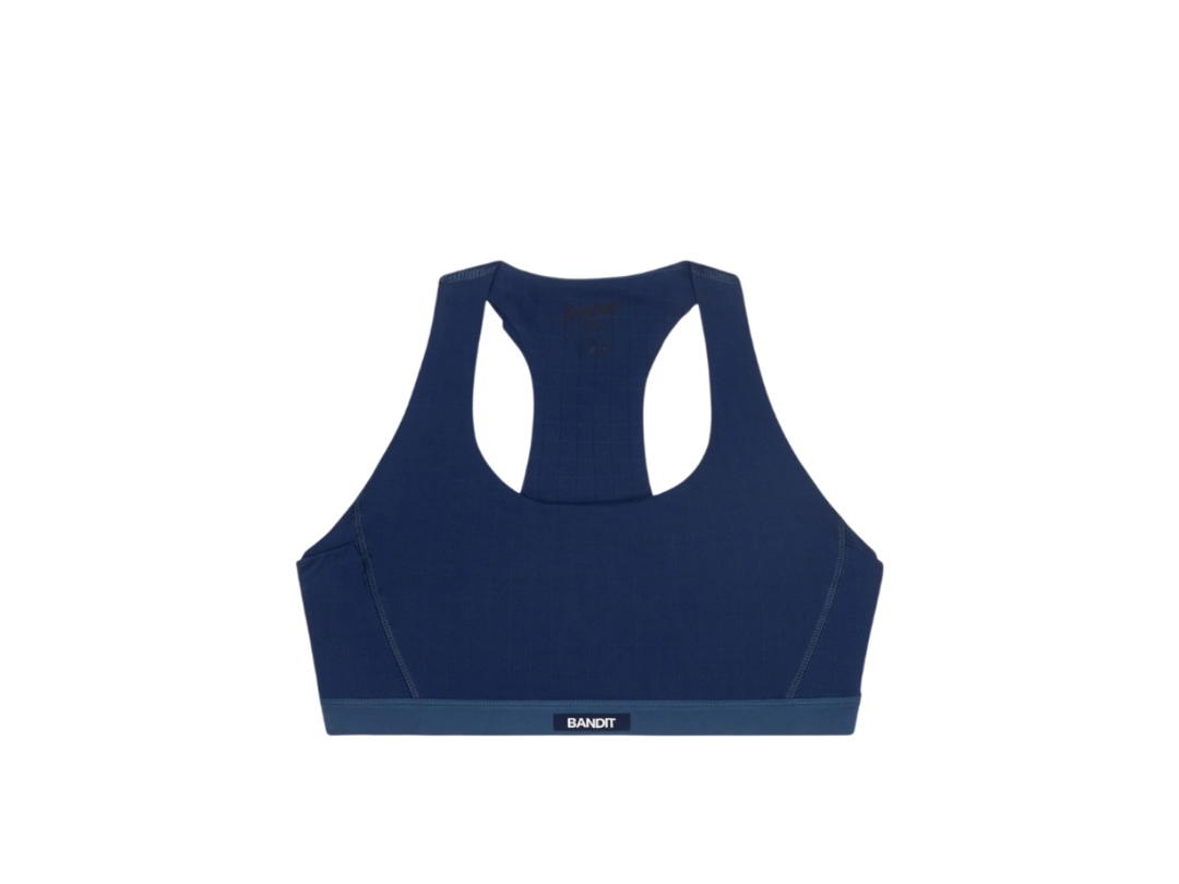 Bandit Running Bandit Running Gridlock Scoop Neck Run Bra Navy (W)