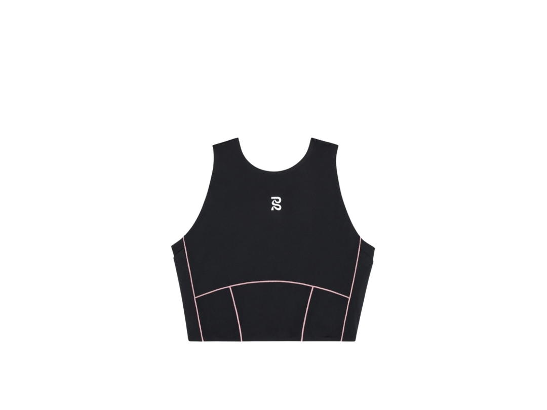 Bandit Running Bandit Running Stamina Pop Stitch Volta Crop Black Mauve (W)