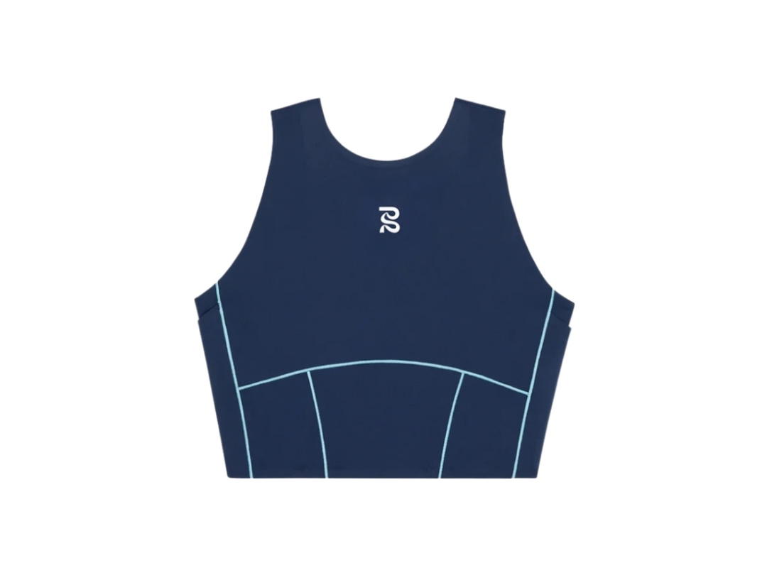 Bandit Running Bandit Running Stamina Pop Stitch Volta Crop Navy Vintage Blue (W)