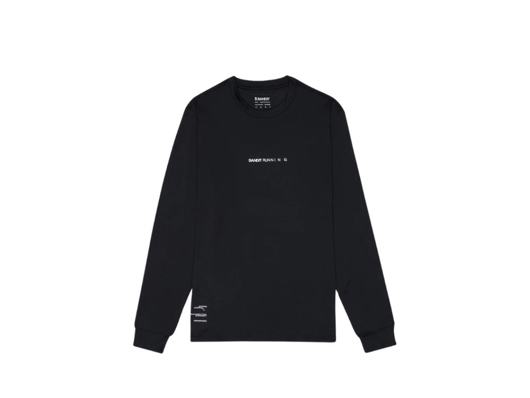 Bandit Running Bandit Running Micromesh Long Sleeve Performance Tee Black