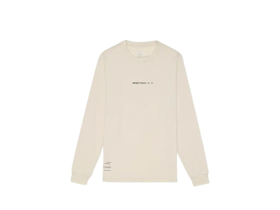 Bandit Running Bandit Running Micromesh Long Sleeve Performance Tee Champagne