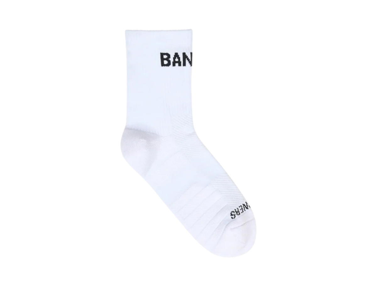 Bandit Running Bandit Running Cushion Run Socks CoolMax White (2 Pack) (W)