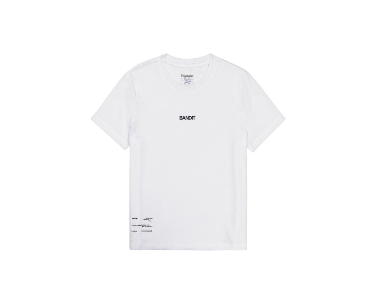 Bandit Running Bandit Running Drift Performance Training Tee White