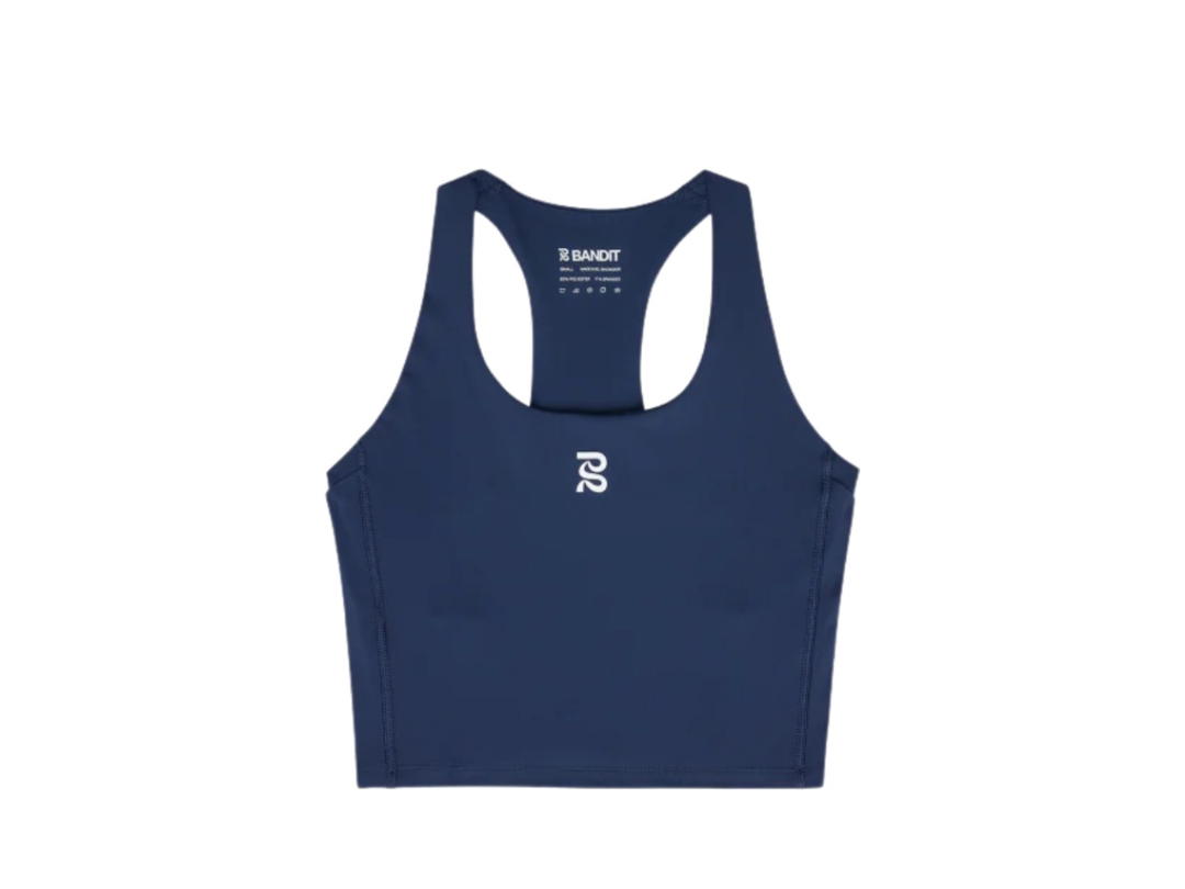 Bandit Running Bandit Running Stamina Scoop Neck Race Crop Navy (W)