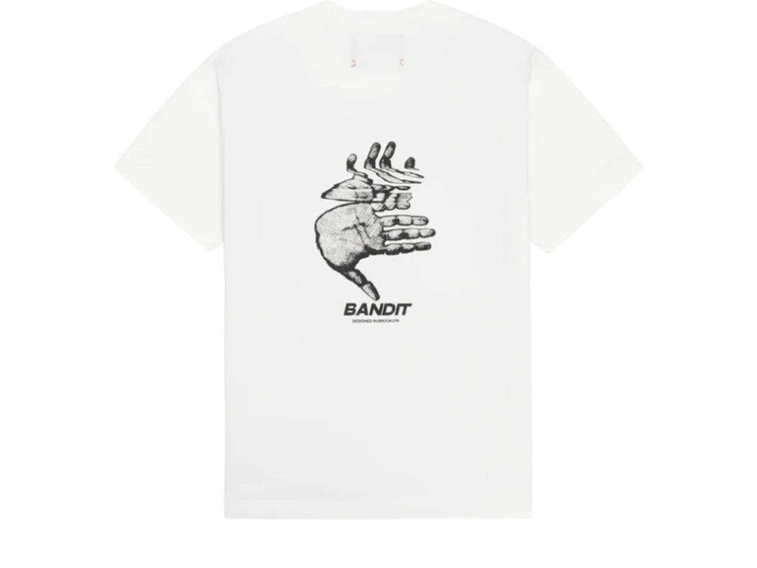 Bandit Running Bandit Running Winter Classic Cotton Tee Magic Hands White