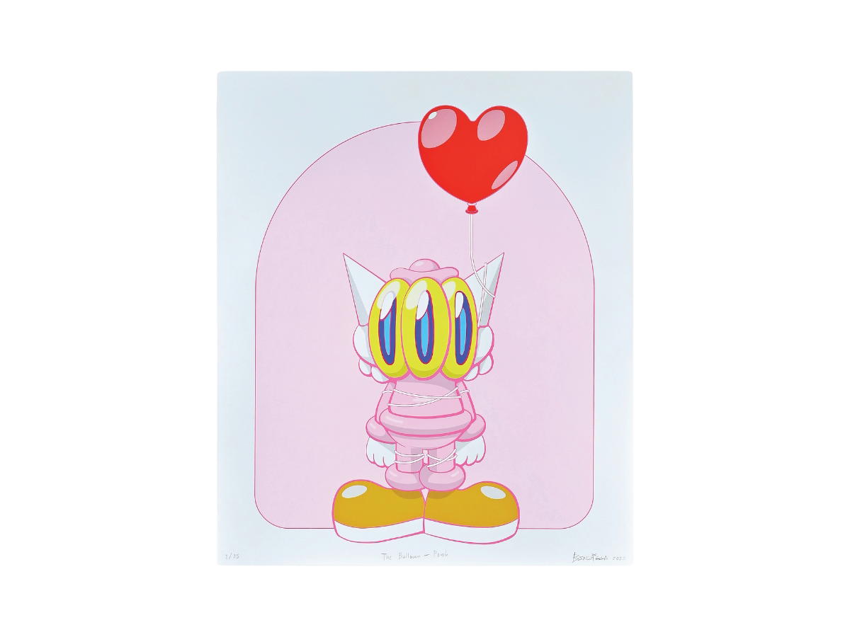 Benzilla Benzilla The Ballooon Pink 2023 (painting)