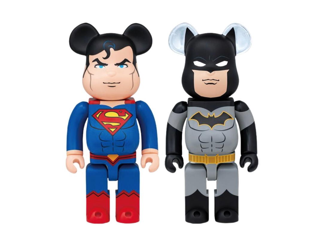 Medicom Toy BE@RBRICK Happy Kuji 2020 DC Batman & Superman 400%