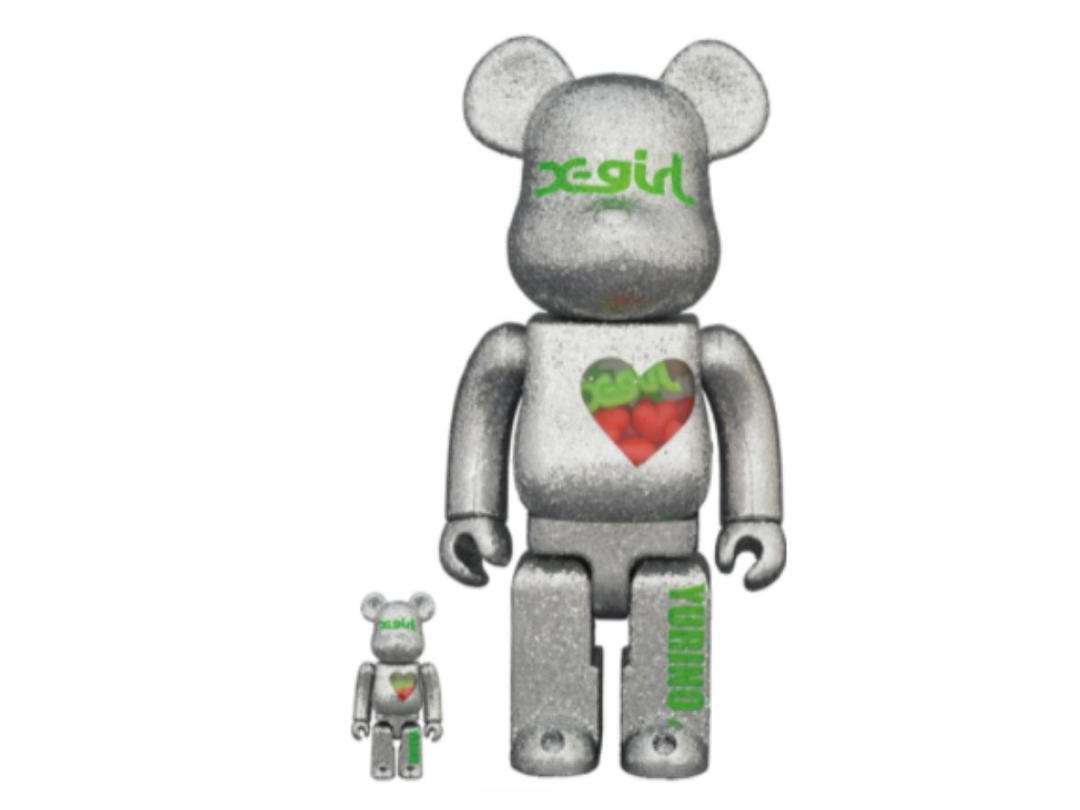 Medicom Toy BE@RBRICK x X-girl x YURINO 400% &+100%