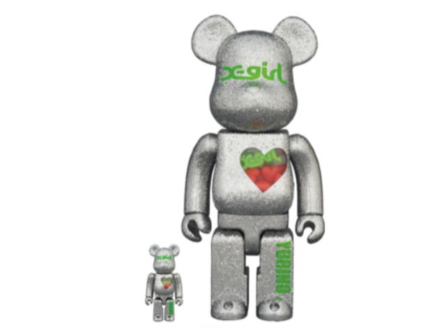 Medicom Toy BE@RBRICK x X-girl x YURINO 400% &+100% - view 1
