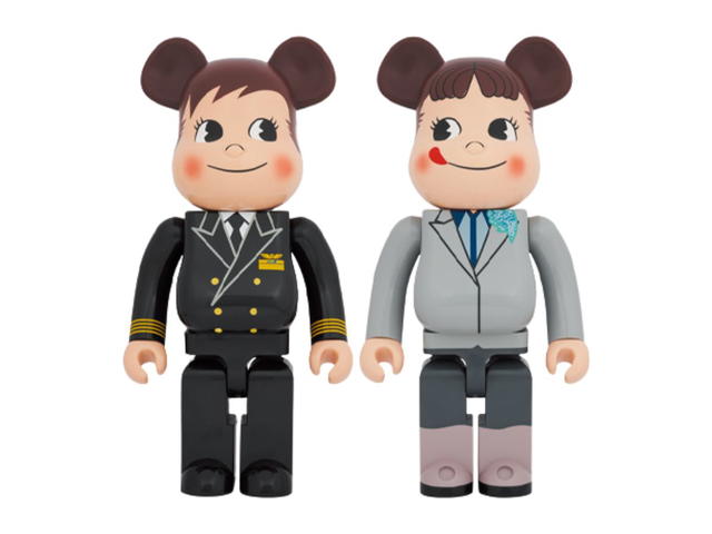 Medicom Toy BE@RBRICK ANA Captain Poco-Chan & CA Peko-Chan 10th Generation 1000% (Set Of 2) - view 1