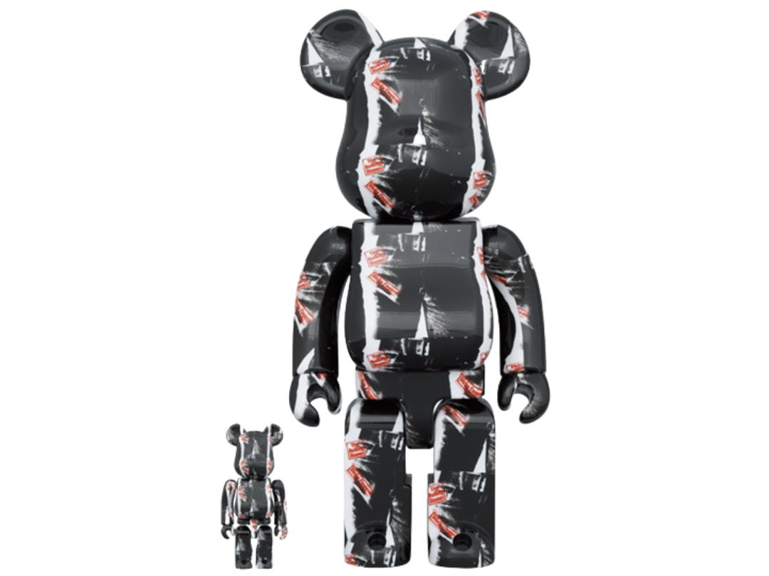 Medicom Toy BE@RBRICK Andy Warhol X The Rolling Stones ”Sticky Fingers” 400% + 100%