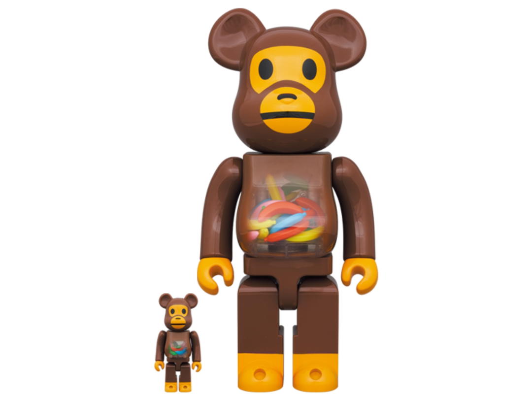 Medicom Toy BE@RBRICK Baby MILO(R) And Banana 100％ + 400％
