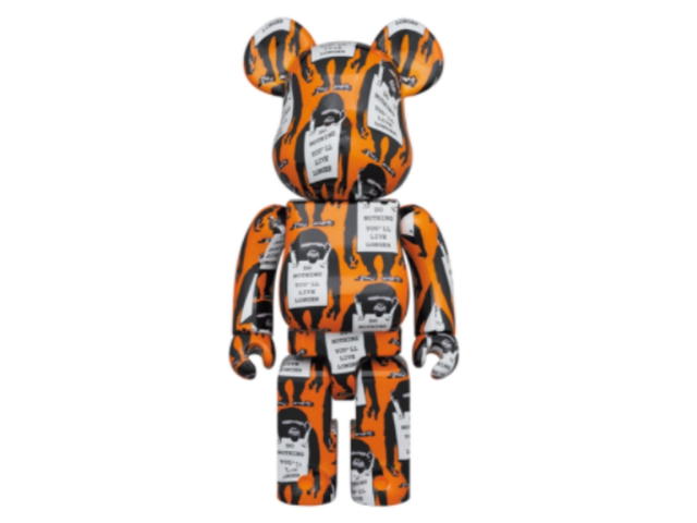Medicom Toy BE@RBRICK Banksy Monkey Sign 400% + 100% - view 2