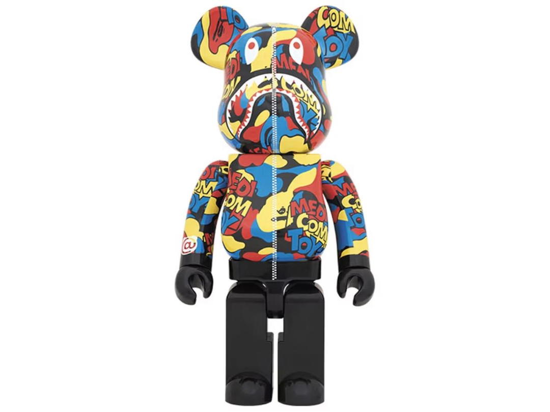 Medicom Toy BE@RBRICK BAPE Drop Camo Shark Hoodie 200%