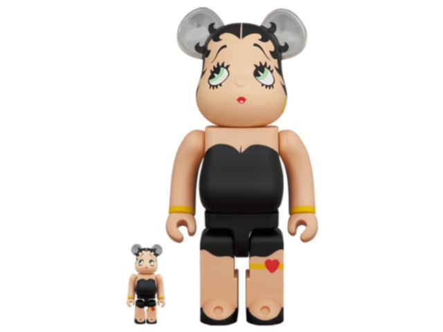 Medicom Toy BE@RBRICK Betty Boop(TM) BLACK Ver. 400% + 100% - view 1