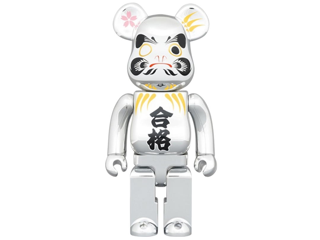 Medicom Toy BE@RBRICK Bodhidharma Passed Silver Plated 400%