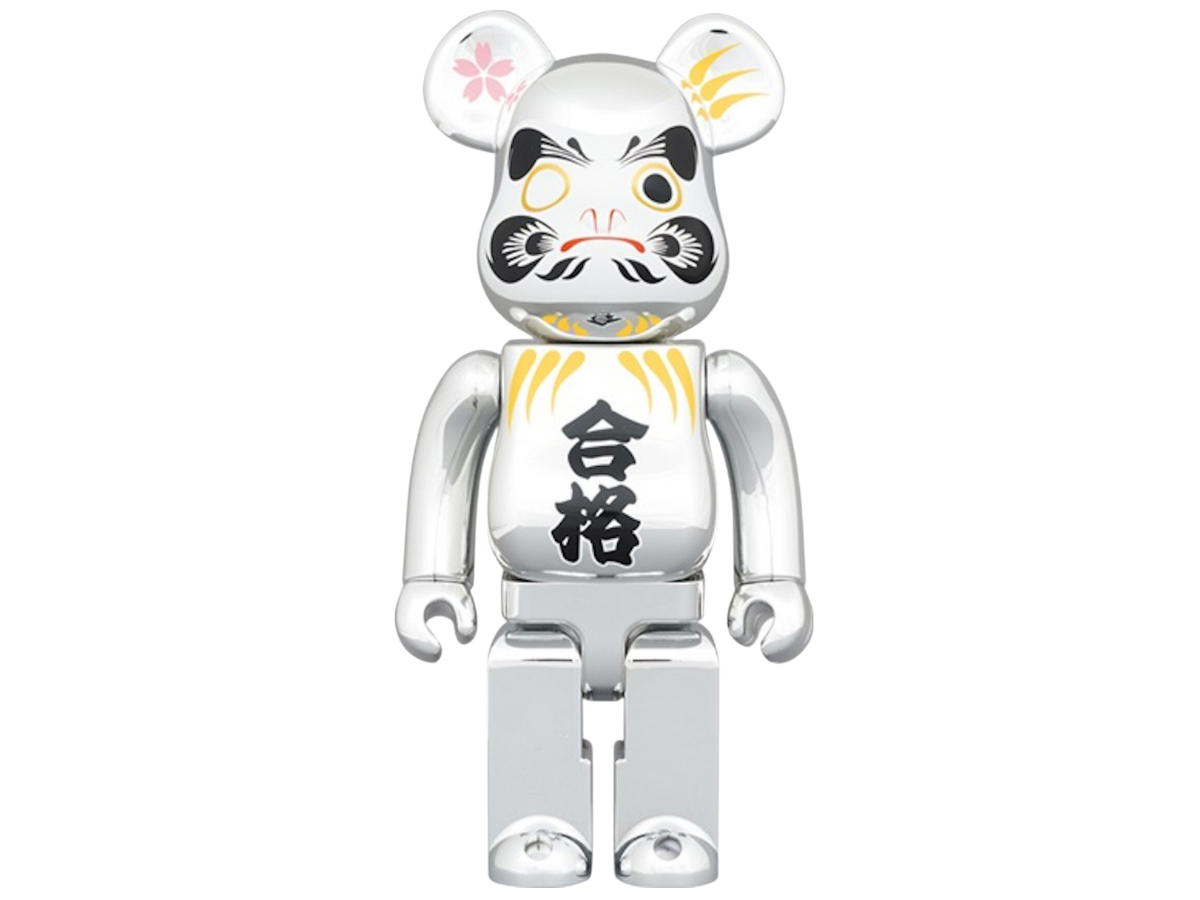 Medicom Toy BE@RBRICK Bodhidharma Passed Silver Plated 400%