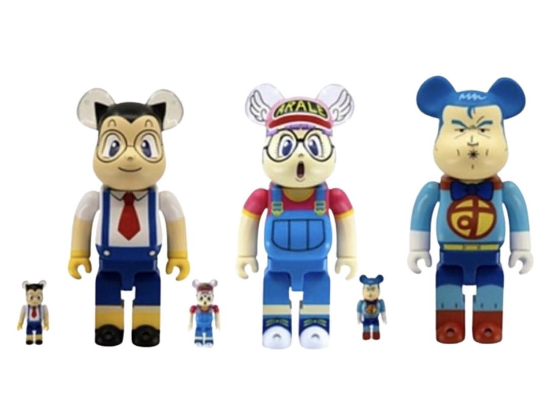 Medicom Toy BE@RBRICK Dr. Slump set 400%+100%
