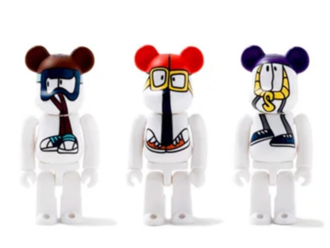 Medicom Toy BE@RBRICK Freshness Mag x Stussy x Reas 100%