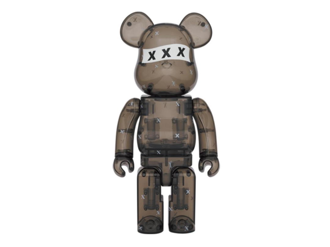 Medicom Toy BE@RBRICK God Selection XXX Black Clear 1000%