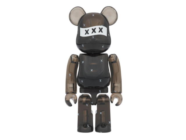 Medicom Toy BE@RBRICK God Selection XXX Black Clear 400% + 100% - view 2