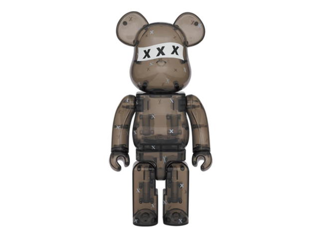 Medicom Toy BE@RBRICK God Selection XXX Black Clear 400% + 100% - view 3