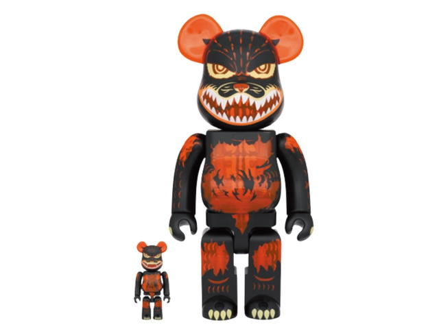 Medicom Toy BE@RBRICK Godzilla vs. Destoroyah Godzilla (Meltdown - Clear Orange Version) 400％+100％ - view 1