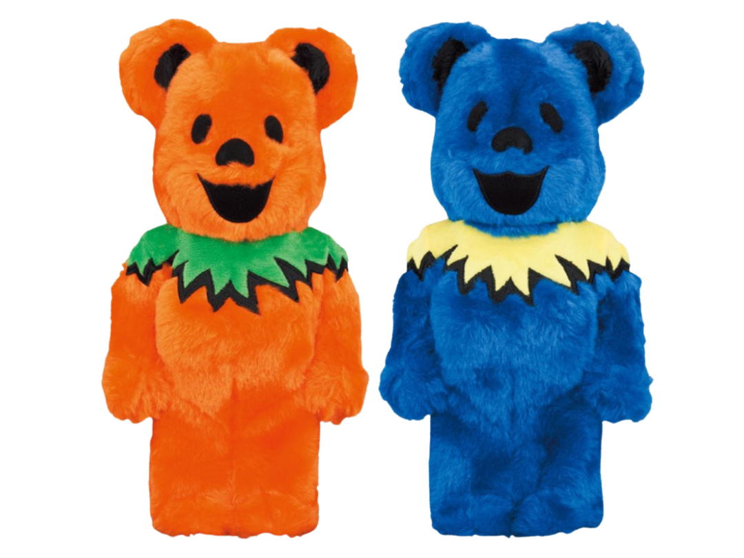 Medicom Toy BE@RBRICK Grateful Dead Dancing Bears Costume Ver. Blue + Orange 400％