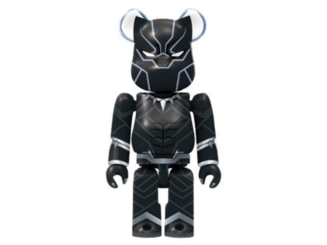 Medicom Toy BE@RBRICK Happy Marvel Ichibankuji 2021 Black Panther 100%
