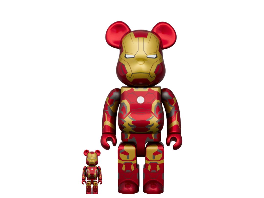 Medicom Toy BE@RBRICK Iron Man Mark 43 100% & 400%