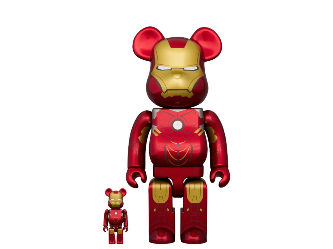 Medicom Toy BE@RBRICK Iron Man Mark IV 100% & 400%