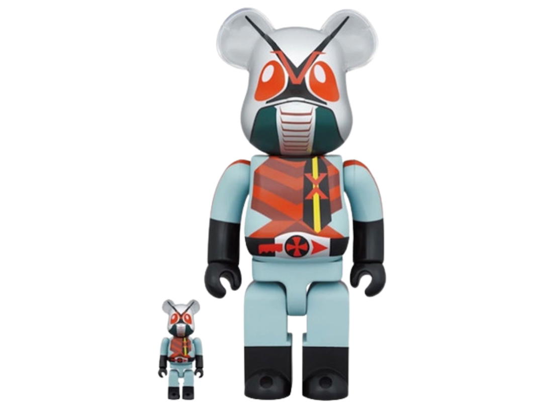 Medicom Toy BE@RBRICK Kamen Rider X 400% + 100%