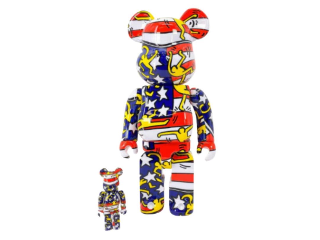Medicom Toy BE@RBRICK Keith Haring DesignerCon Set 400% + 100%