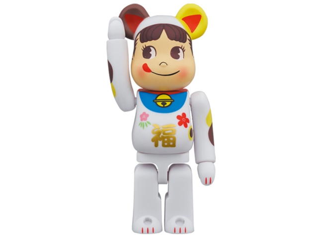 Medicom Toy BE@RBRICK Maneki Neko Peko-chan Fuku 400% + 100% - view 2