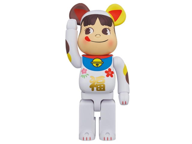 Medicom Toy BE@RBRICK Maneki Neko Peko-chan Fuku 400% + 100% - view 3