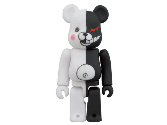 Medicom Toy BE@RBRICK Monokuma Rubber Coat & Flocky Ver. 400% + 100% - view 2