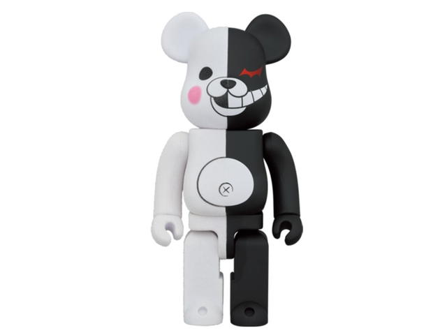 Medicom Toy BE@RBRICK Monokuma Rubber Coat & Flocky Ver. 400% + 100% - view 3