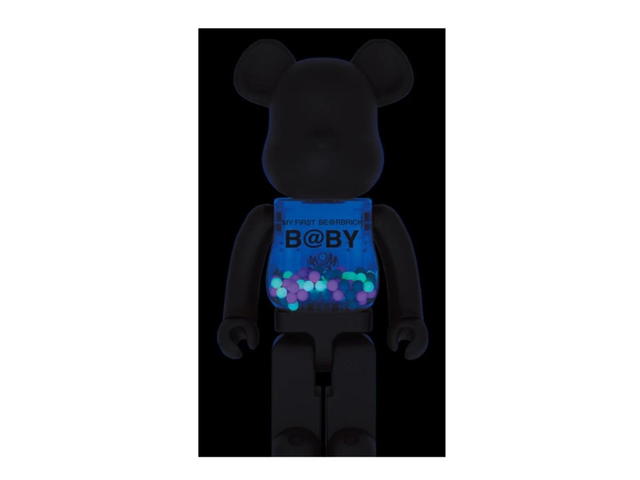 Medicom Toy BE@RBRICK My First Baby Matte Black Glow 1000% - view 3