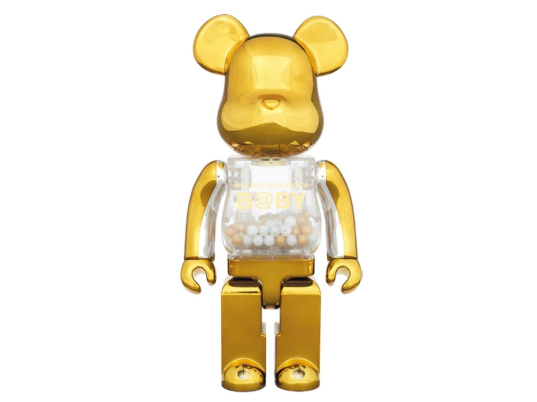 Medicom Toy BE@RBRICK My First Bearbrick Baby Gold&Silver 400%