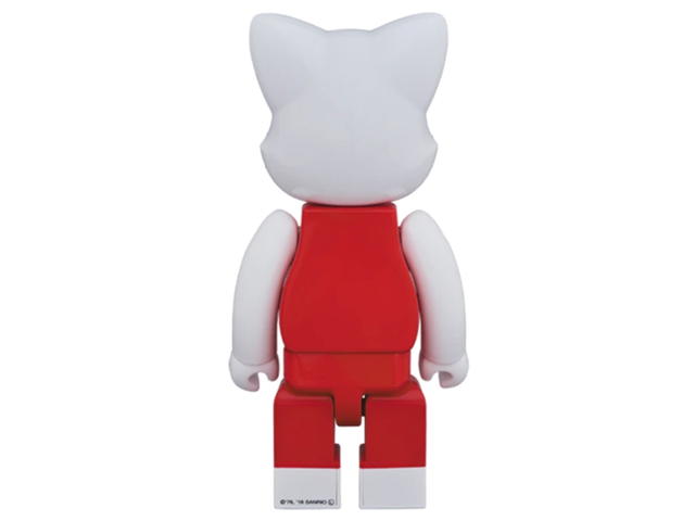Medicom Toy BE@RBRICK Nyabrick Hello Kitty (Red Overalls Ver.) 400% - view 2