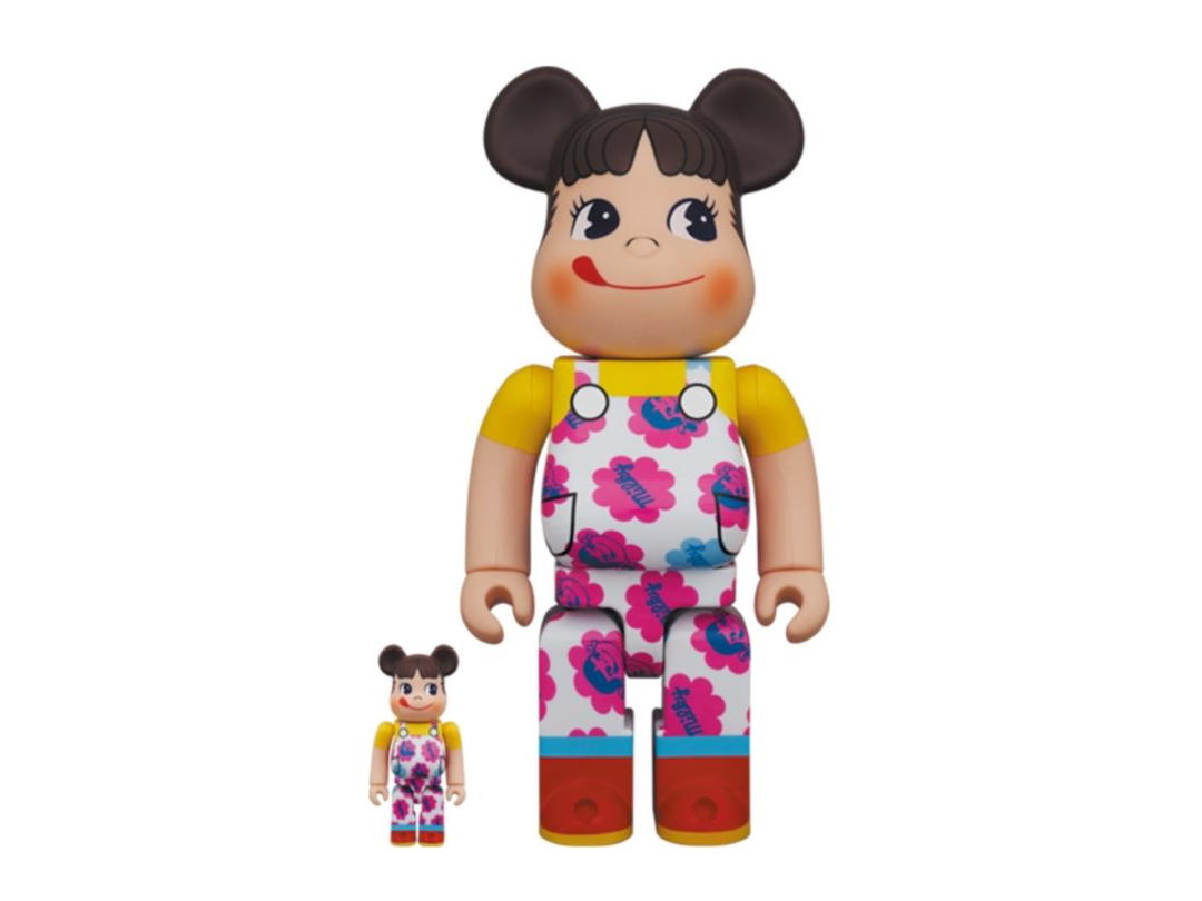 Medicom Toy BE@RBRICK Peko-Chan Milky 70th Anniversary Design 400% + 100%