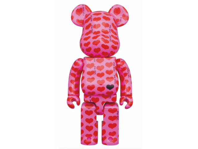 Medicom Toy BE@RBRICK Pink Heart 400% + 100% - view 2