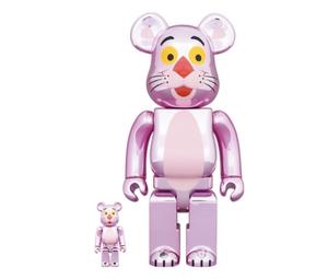 Buy BE@RBRICK Pink Panther Chrome Ver. 400% + 100% at Sasom – Authentic and Ready to Ship