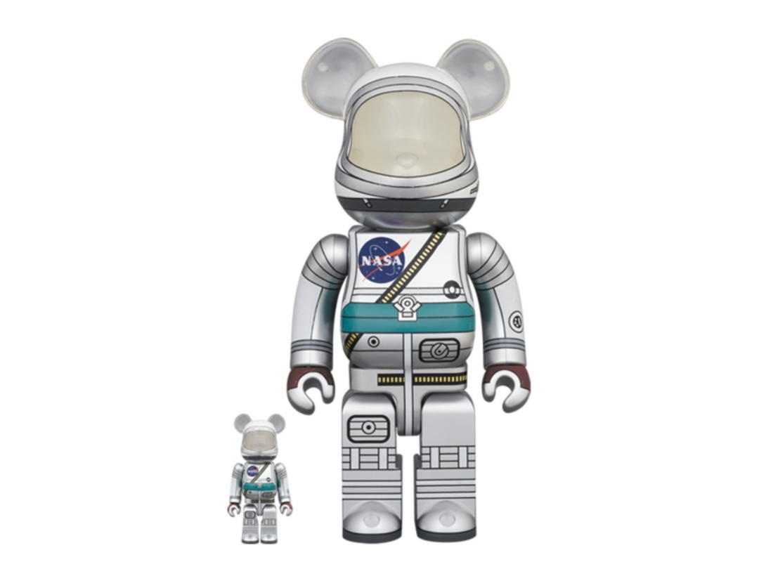 Medicom Toy BE@RBRICK Project Mercury Astronaut 400% + 100%