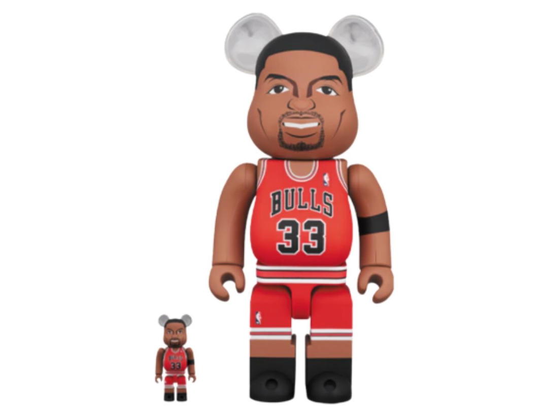 Medicom Toy BE@RBRICK Scottie Pippen (Chicago Bulls) Set 400% + 100%
