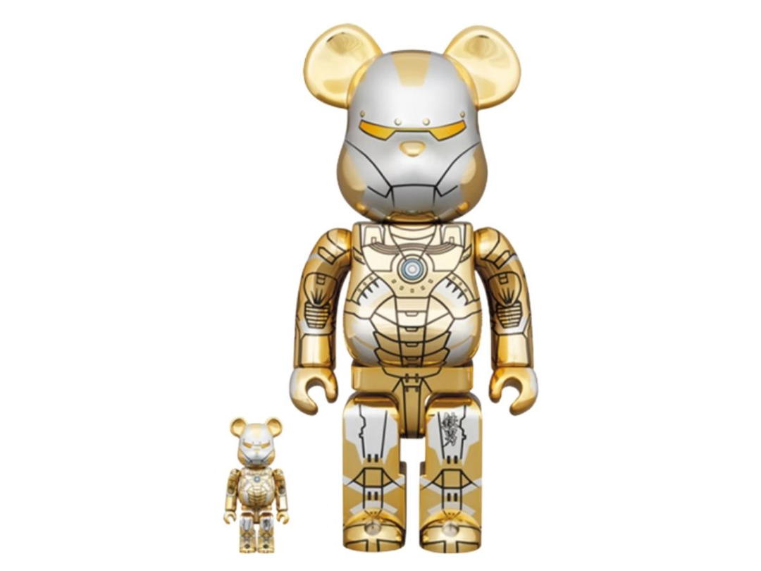 Medicom Toy BE@RBRICK Sorayama Iron Man Reverse 400% + 100%